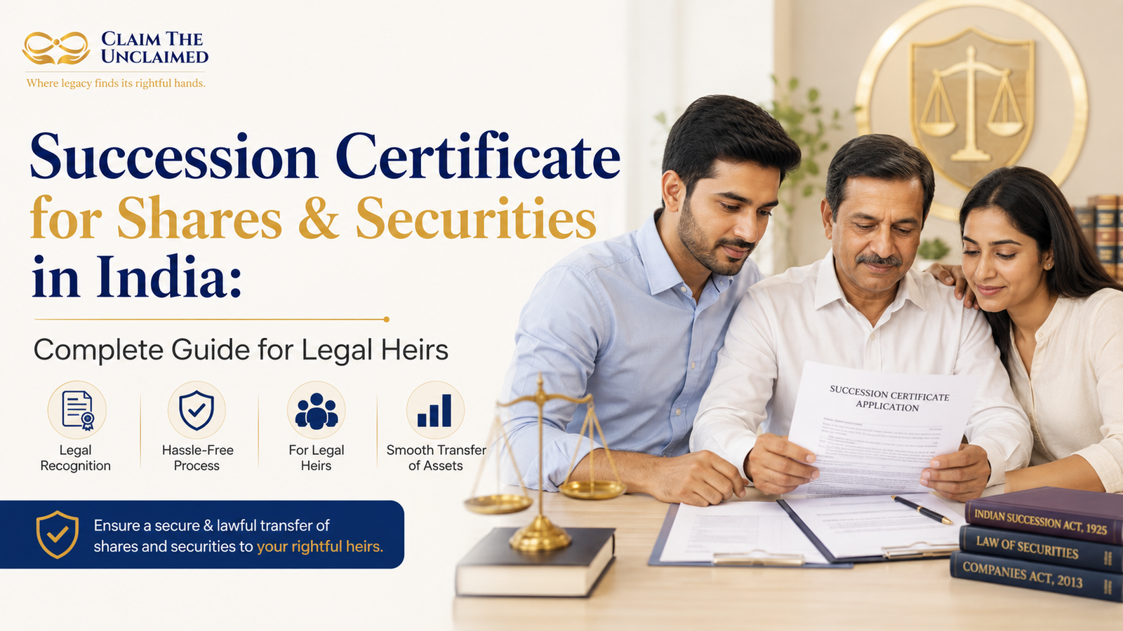 Succession Certificate for Shares & Securities in India: Complete Guide for Legal Heirs